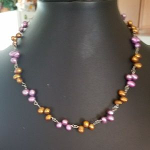 Rice pearl necklace
